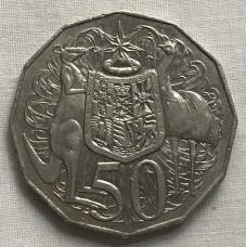 AUSTRALIA 2010 . FIFTY 50 CENTS COIN . COAT OF ARMS